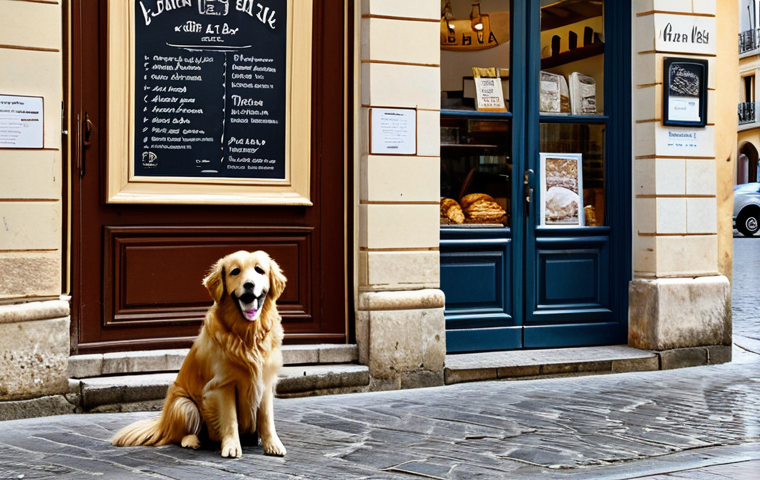 **

"A worried family is posting flyers in a local French town square, searching for their lost Golden Retriever, fully clothed, appropriate content, safe for work. The flyer has a picture of a happy Golden Retriever. In the background is a typical French cafe and boulangerie. Professional photography, perfect anatomy, natural proportions, modest clothing, family-friendly."

**
