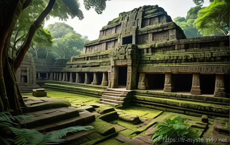 마야문명 갑작스러운 몰락 사건 - **Prompt 1: The Jungle's Embrace**
"A breathtaking wide shot of an ancient Mayan city, showcasin...